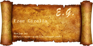 Ezer Gizella névjegykártya